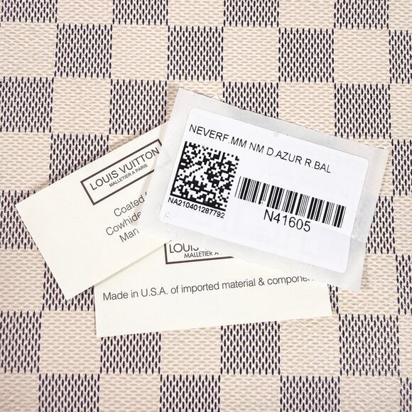 Louis Vuitton Damier Azur Neverfull MM - Picture 16 of 16
